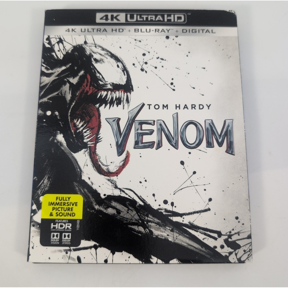 Venom 4K Ultra HD + Blu-ray + Slipcover,‎ 2018 No Digital